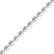 Load image into Gallery viewer, Bulk / Spooled Textured Fancy Bead Chain in Sterling Silver (1.40 mm)
