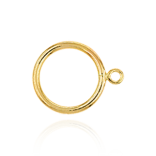 ITI NYC Toggle Rings in 14K Yellow Gold (8.5 x 1.5 mm)