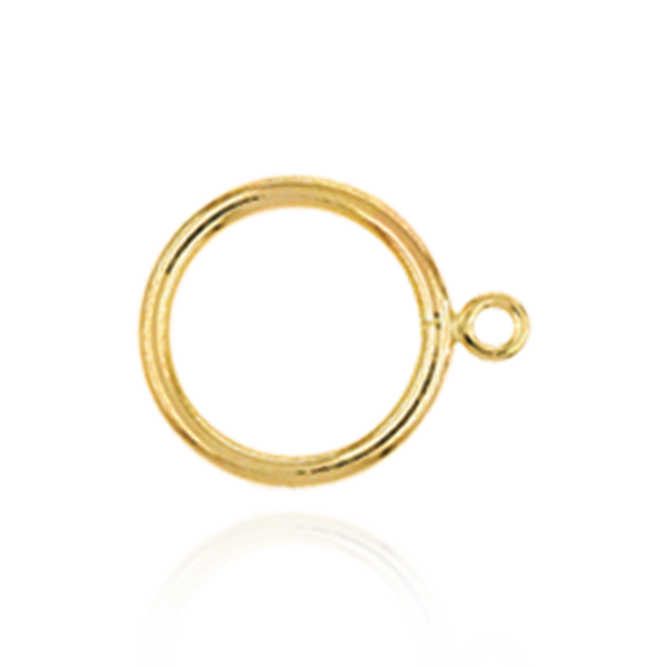 ITI NYC Toggle Rings in 14K Yellow Gold (8.5 x 1.5 mm)