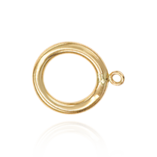 ITI NYC Toggle Rings in 14K Yellow Gold (8 x 2 mm)