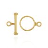 ITI NYC Toggle Pearl Clasps with Ball Ends in 14K Gold