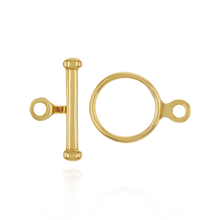 Load image into Gallery viewer, ITI NYC Toggle Pearl Clasps with Ball Ends in 14K Gold
