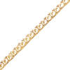 Round 4 Prong Tennis Necklace Chain By The Inch in 18K Gold (No Clasp)