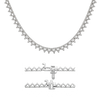 3 Prong Round Tennis Necklace Mounting in 14K Gold (.025 ct / 1.75 mm)