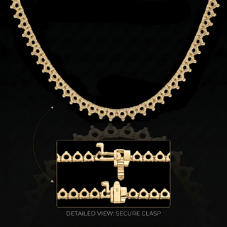 3 Prong Round Tennis Necklace Mounting in 18K Gold (.025 ct / 1.75 mm)