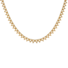 3 Prong Round Tennis Necklace Mounting in 14K Gold (.025 ct / 1.75 mm)