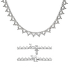 3 Prong Round Tennis Necklace Mounting in 14K Gold (.10 ct / 3.0 mm)
