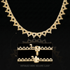 3 Prong Round Tennis Necklace Mounting in 18K Gold (.10 ct / 3.0 mm)
