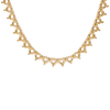 3 Prong Round Tennis Necklace Mounting in 14K Gold (.10 ct / 3.0 mm)