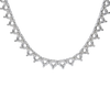 3 Prong Round Tennis Necklace Mounting in 14K Gold (.15 ct / 3.4 mm)
