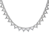 3 Prong Round Tennis Necklace Mounting in 14K Gold (.20 ct / 3.8 mm)