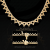3 Prong Round Tennis Necklace Mounting in 18K Gold (.20 ct / 3.8 mm)