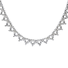 3 Prong Round Tennis Necklace Mounting in 14K Gold (.25 ct / 4.0 mm)
