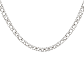 Tennis Necklace Mounting in Sterling Silver (.10 ct / 3.0 mm)