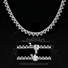 3 Prong Round Tennis Necklace Mounting in 18K Gold (.05 ct / 2.5 mm)