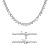 3 Prong Round Tennis Necklace Mounting in 14K Gold (.05 ct / 2.5 mm)
