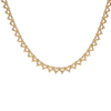 3 Prong Round Tennis Necklace Mounting in 18K Gold (.05 ct / 2.5 mm)