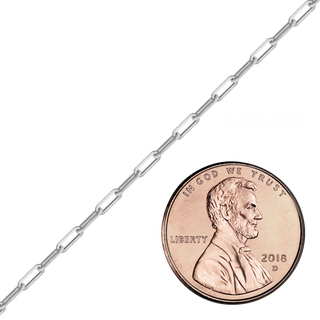 Bulk / Spooled Trace Elongated Cable Chain in Sterling Silver (2.50 mm - 7.80 mm)