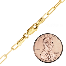 Load image into Gallery viewer, Tribeca Trace Paperclip Bracelet in 14K Yellow Gold
