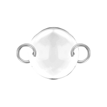 Load image into Gallery viewer, Sterling Silver Round Disc Pendant with 2 Rings
