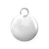 Sterling Silver Round Disc Pendant with Hole