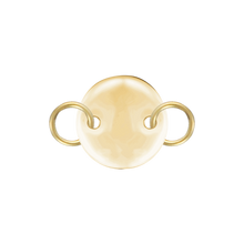 Load image into Gallery viewer, 14K Yellow Gold Round Disc Pendant with 2 Rings
