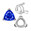 ITI NYC V-End Trillion Shape Wire Basket Settings in Sterling Silver (3.00 mm - 16.00 mm)