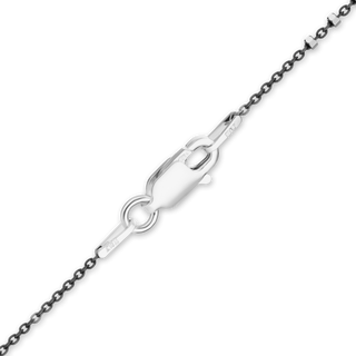 Nassau St. Multi-Studded Cable Chain Necklace in Sterling Silver