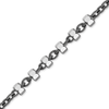 Bulk / Spooled Black Ruthenium Multi-Studded Cable Chain in Sterling Silver (1.30 mm)