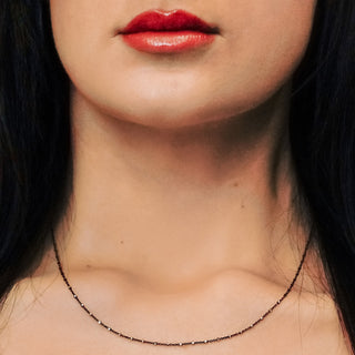 Nassau St. Studded Cable Chain Necklace in Sterling Silver