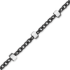 Bulk / Spooled Black Ruthenium Studded Cable Chain in Sterling Silver (1.40 mm)