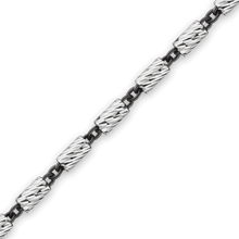 Load image into Gallery viewer, Bulk / Spooled Black Ruthenium Bar Cable Chain in Sterling Silver (1.70 mm)

