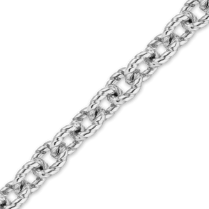 Bulk / Spooled Twist Cable Chain in Sterling Silver (1.90 mm - 4.50 mm)