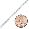 Bulk / Spooled Twist Cable Chain in Sterling Silver (1.90 mm - 4.50 mm)