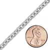 Bulk / Spooled Twist Cable Chain in Sterling Silver (1.90 mm - 4.50 mm)
