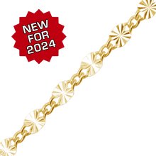 Load image into Gallery viewer, Bulk / Spooled Valentino (Alternating Curb) Chain in 14K Gold-Filled (2.80 mm)
