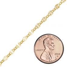 Load image into Gallery viewer, Bulk / Spooled Valentino (Alternating Curb) Chain in 14K Gold-Filled (2.80 mm)
