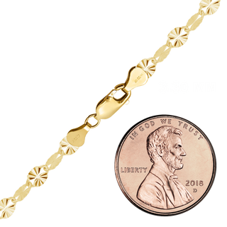 Finished Valentino Anklet in 14K Gold-Filled
