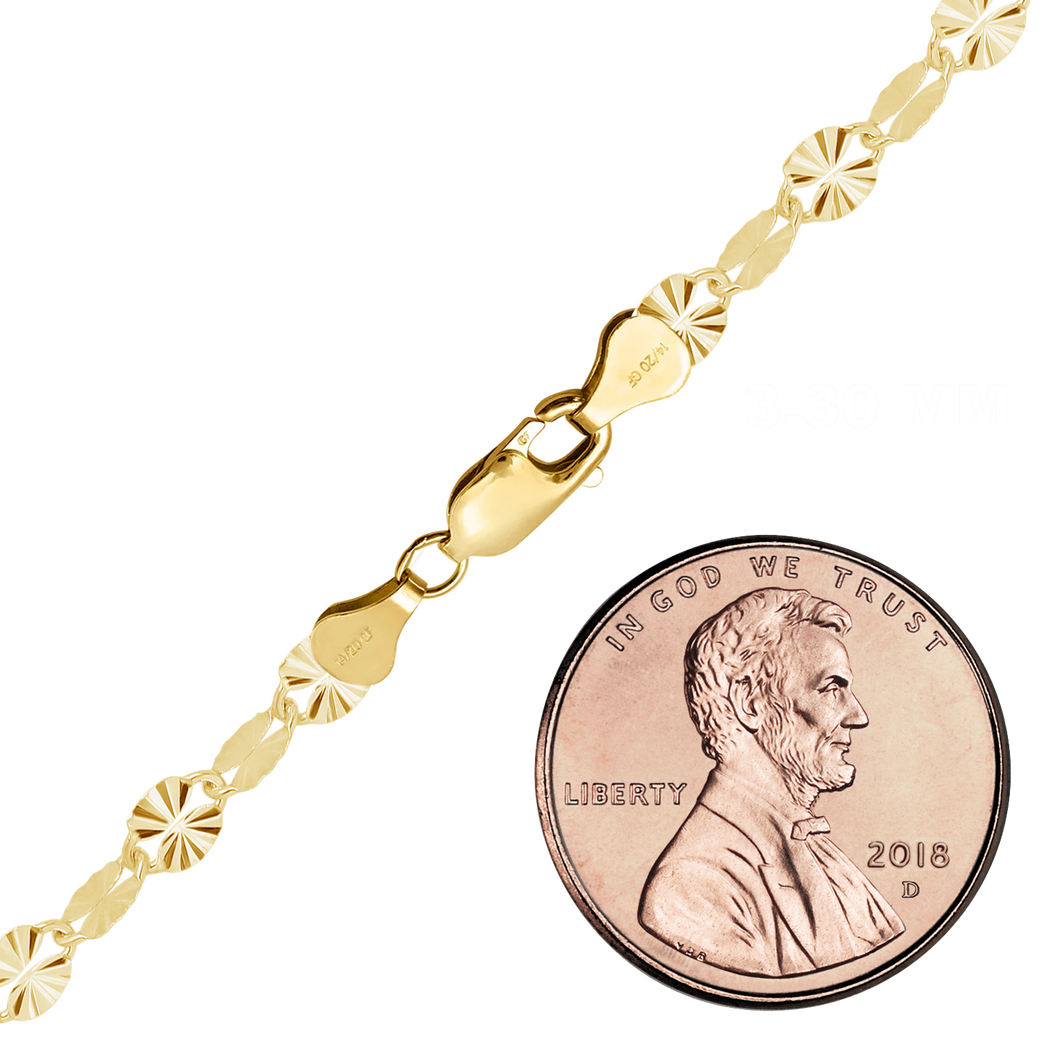 Finished Valentino Anklet in 14K Gold-Filled