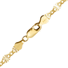 Finished Valentino (Alternating Curb) Bracelet in 14K Gold-Filled