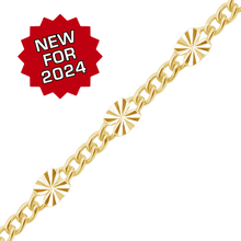Load image into Gallery viewer, Bulk / Spooled Valentino (Alternating 3X Curb) Chain in 14K Gold-Filled (2.80 mm)
