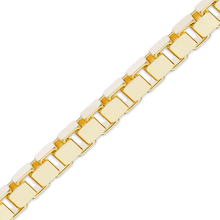 Load image into Gallery viewer, Bulk / Spooled Venetian Box Chain in 14K &amp; 18K Yellow Gold (0.80 mm - 3.30 mm)
