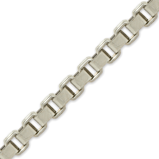 Bulk / Spooled Venetian Box Chain in Stainless Steel (2.50 mm)