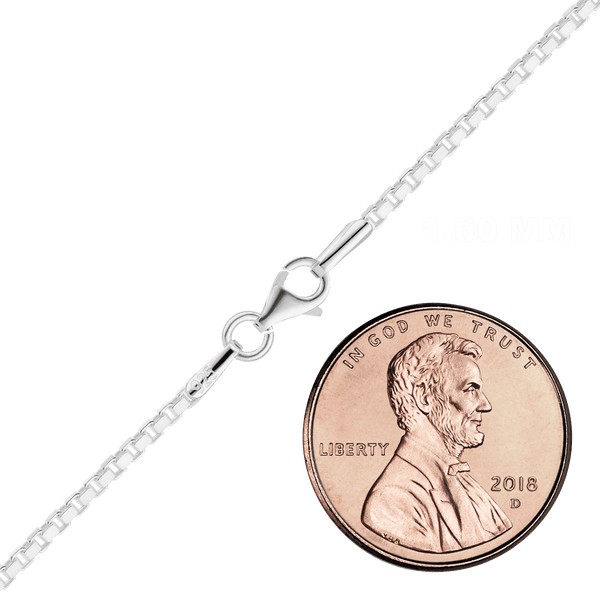 Bleecker St. Box Chain Necklace in Sterling Silver