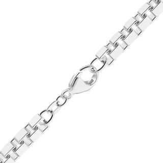 Bleecker St. Box Chain Necklace in Sterling Silver