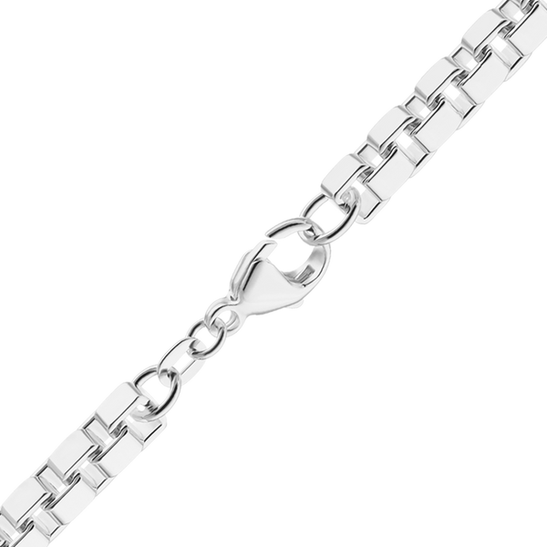Bleecker St. Box Chain Necklace in Sterling Silver