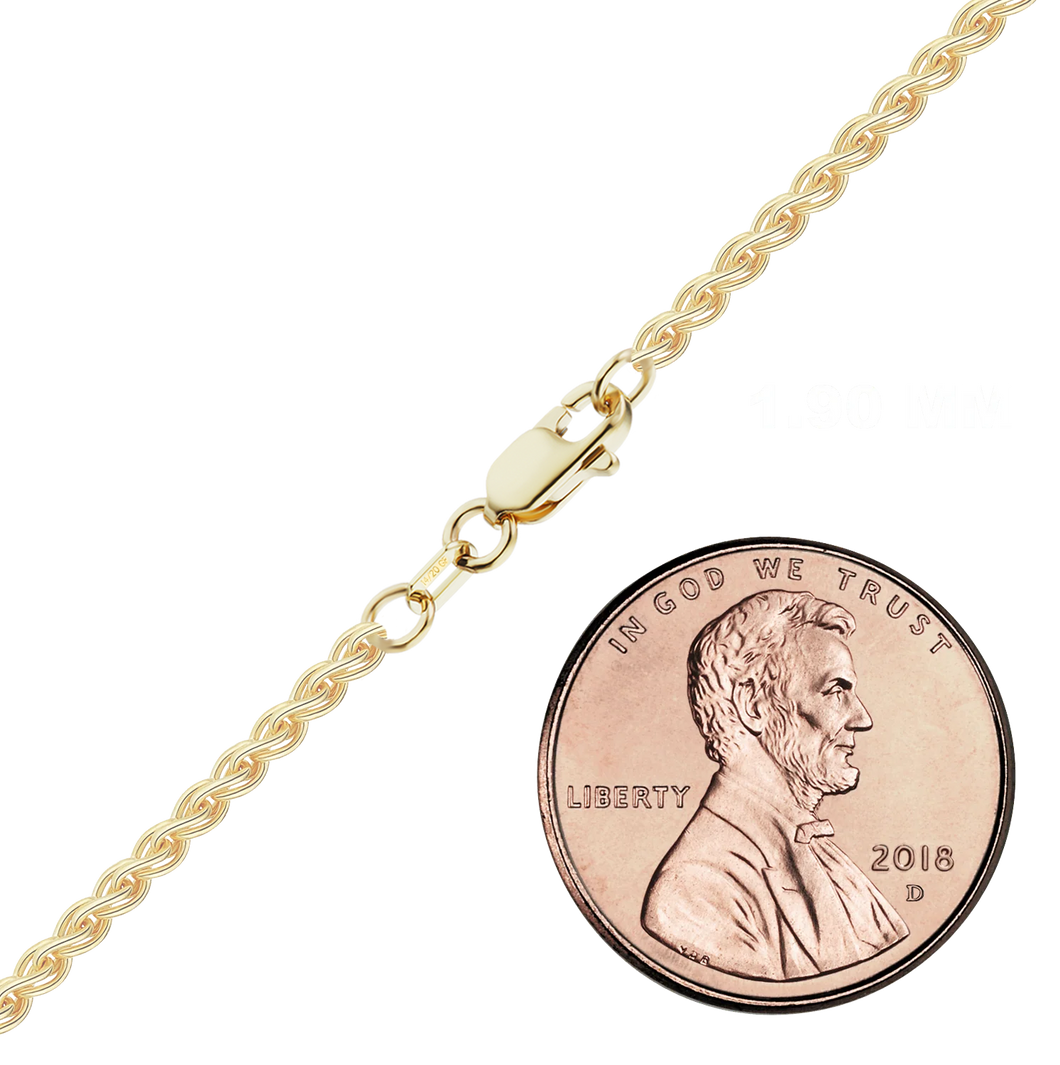 Finished Wheat Necklace in 14K Gold-Filled