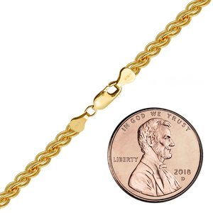 Finished Wheat Bracelet in 14K Gold-Filled