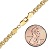 Finished Wheat Anklet in 14K Gold-Filled