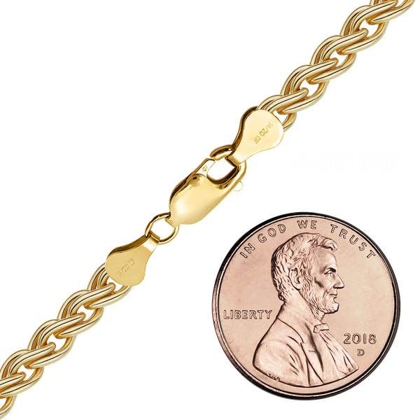 Finished Wheat Anklet in 14K Gold-Filled